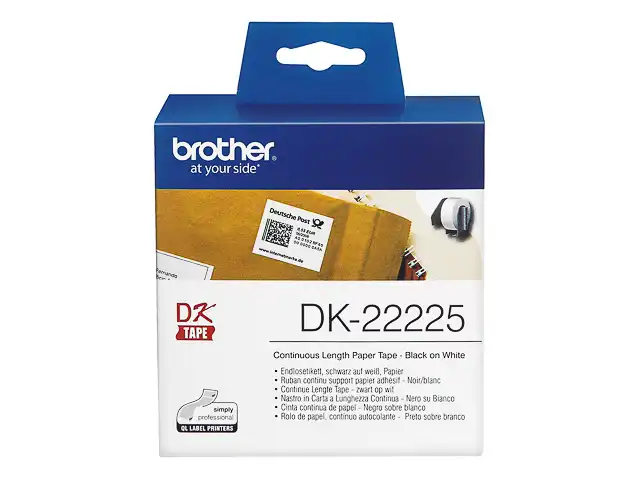 BROTHER P-Touch Étiquettes DK-22225 | DK-22225 13038 chez Alfa print