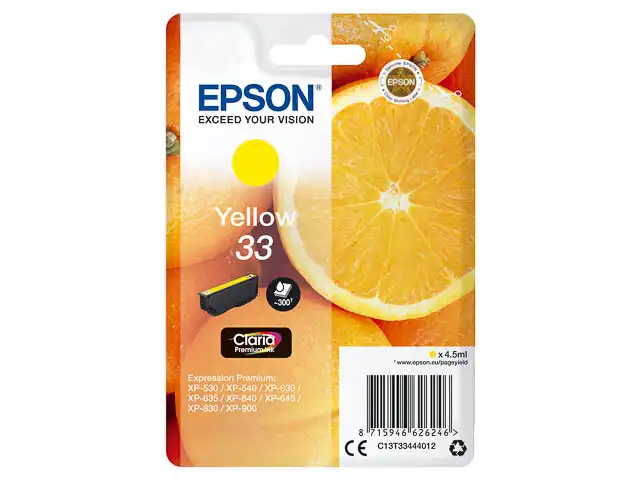 EPSON Cartouche d'encre jaune T33444012 | C 13 T 33444012 20832 chez Alfa print