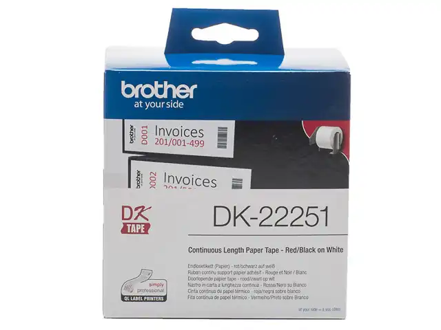 BROTHER P-Touch Étiquettes DK-22251 | DK-22251 23055 chez Alfa print