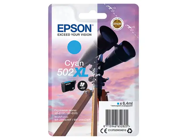 Epson 502XL Cyan C13T02W24010