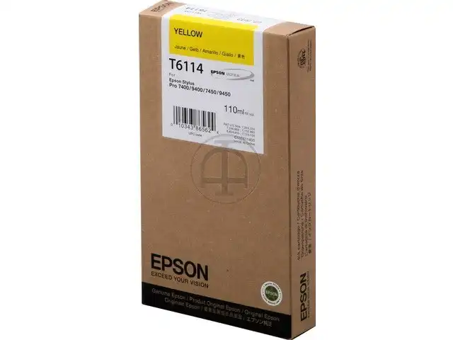 EPSON Cartouche d'encre jaune T6114 | C 13 T 611400 3483 chez Alfa print