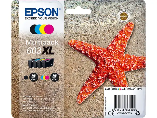 Epson Cartouche d'encre multi pack 603XL | C 13 T 03A64010 48057 chez Alfa print