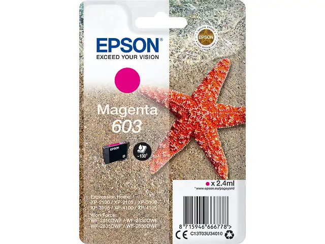 Epson Cartouche d'encre magenta 603 | C 13 T 03U34010 48318 chez Alfa print