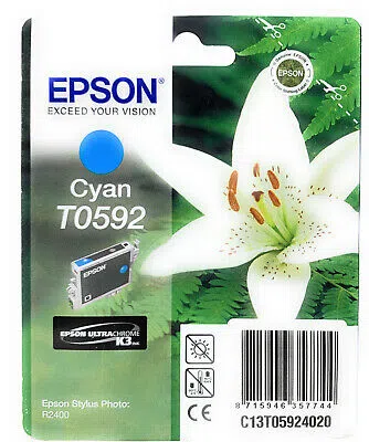 EPSON Cartouche d'encre cyan T0592 | C 13 T 05924020 9940 chez Alfa print